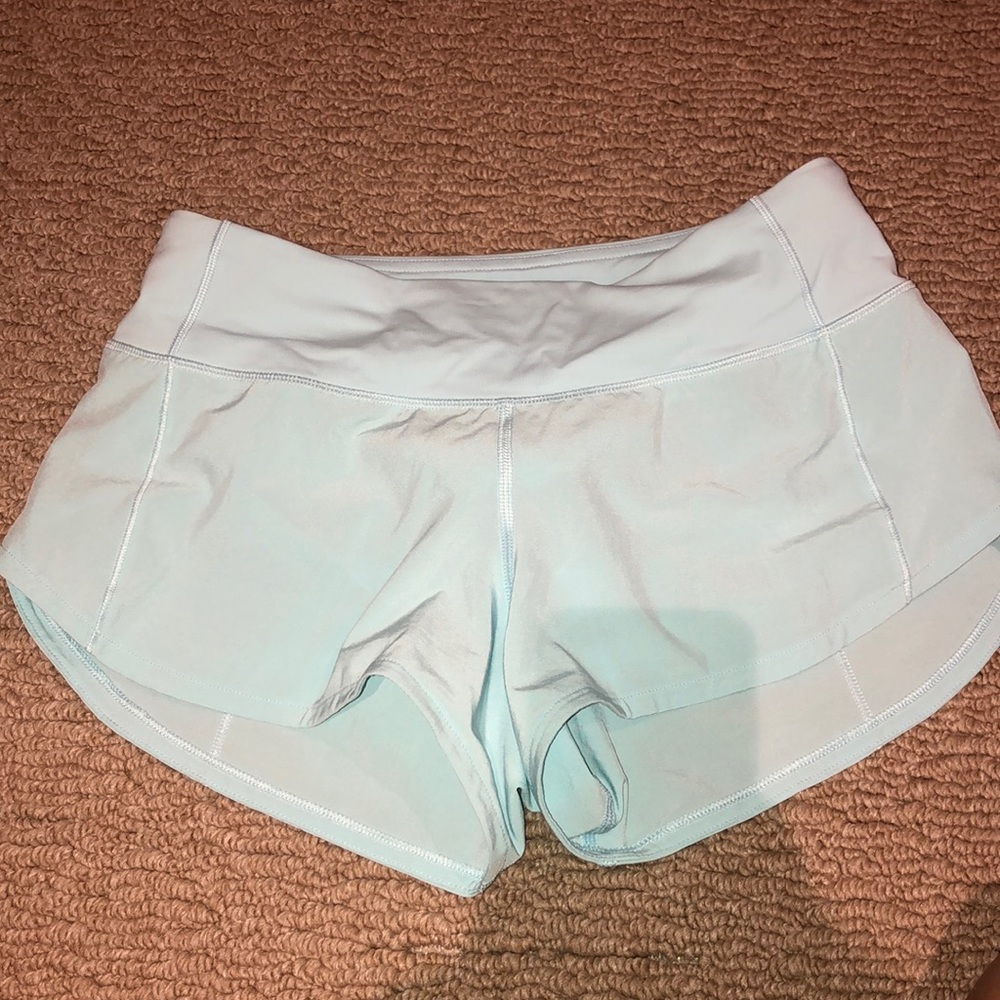 BLUE LULULEMON SHORTS